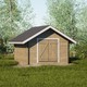 LP GARDEN hirsilato S-M, umpiseinä/suora, 10,5 m²